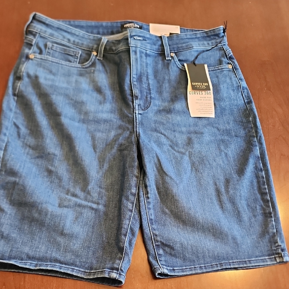 NYDJ Blue Denim Shorts